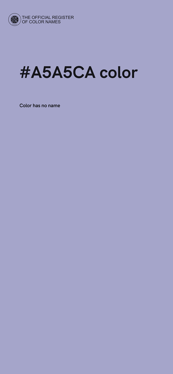 #A5A5CA color image