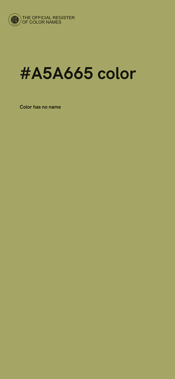 #A5A665 color image