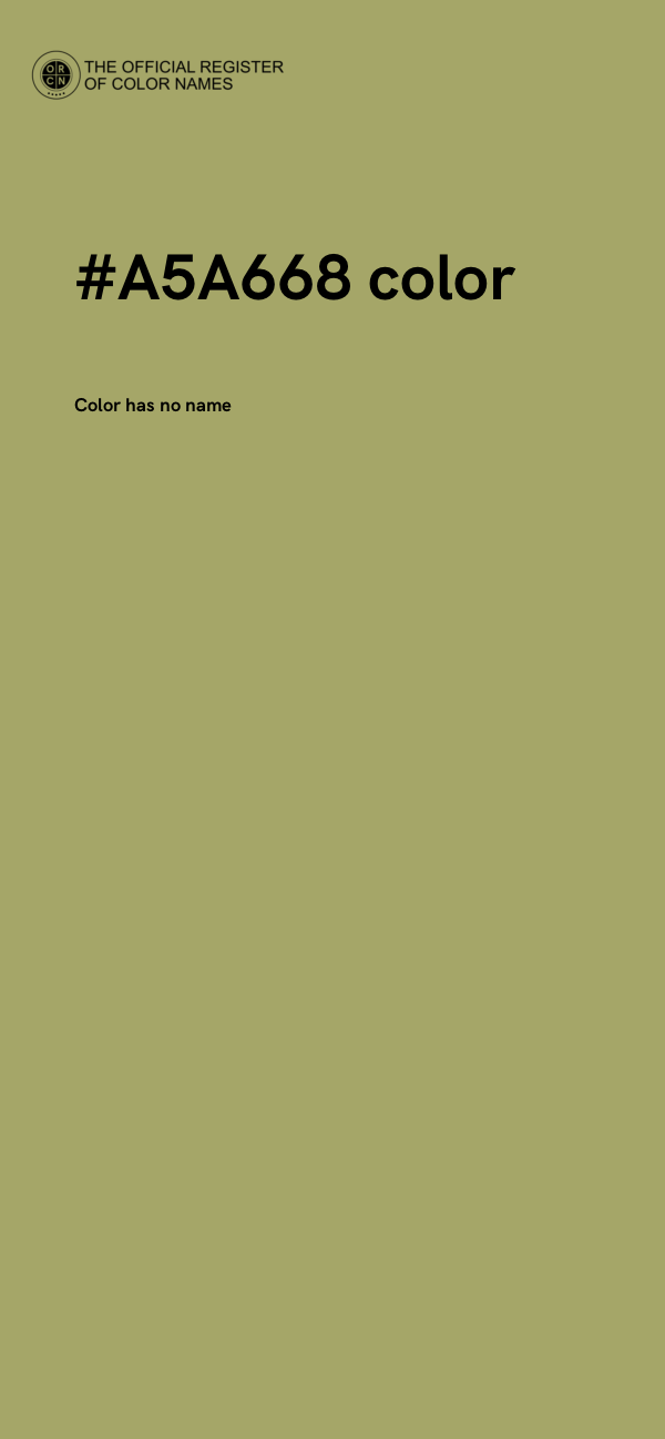 #A5A668 color image