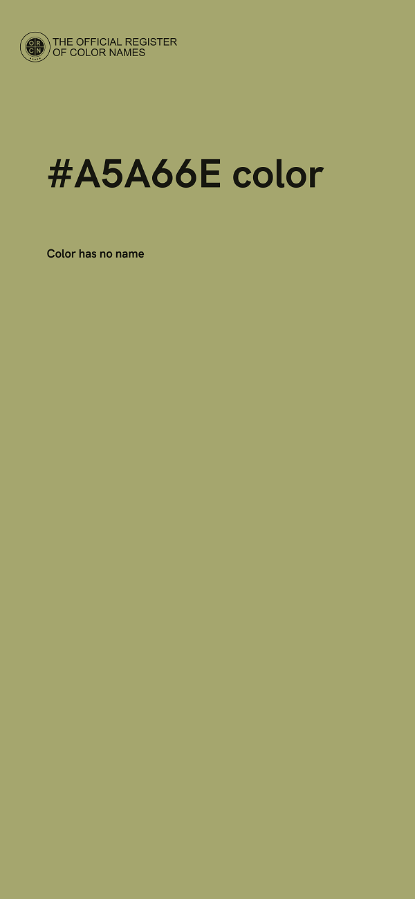 #A5A66E color image