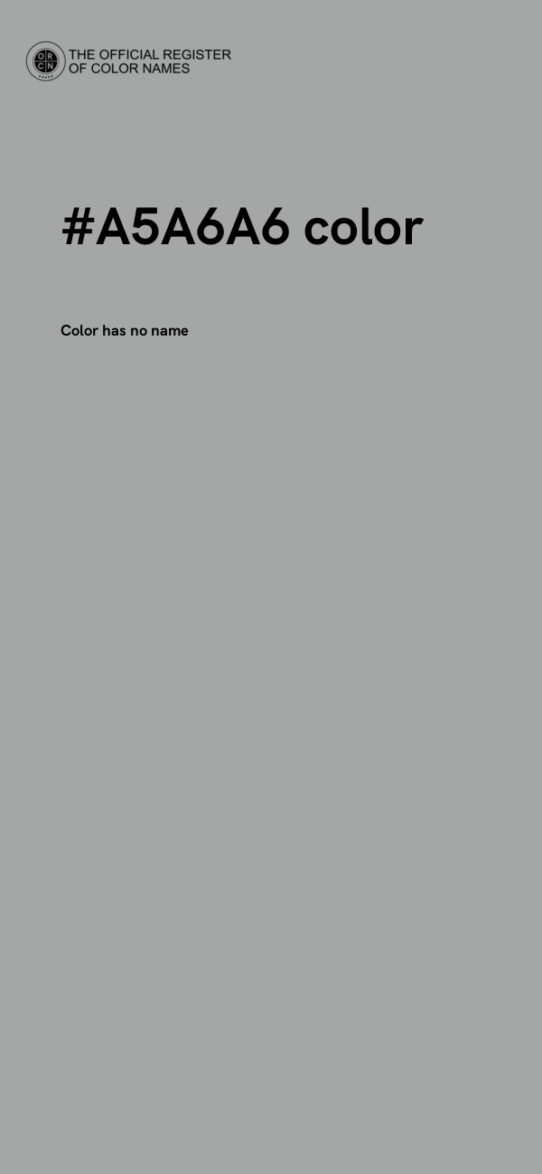 #A5A6A6 color image