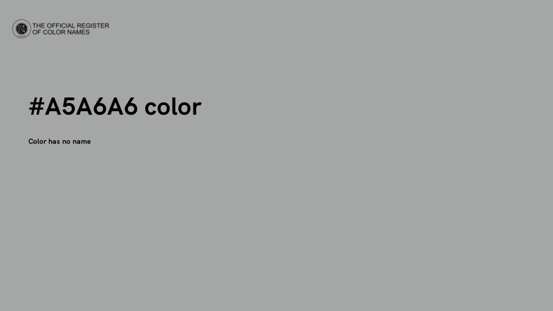 #A5A6A6 color image