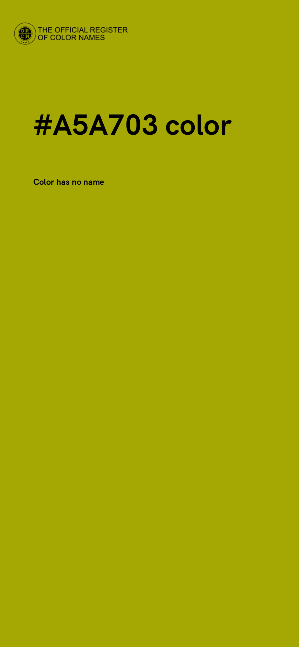 #A5A703 color image