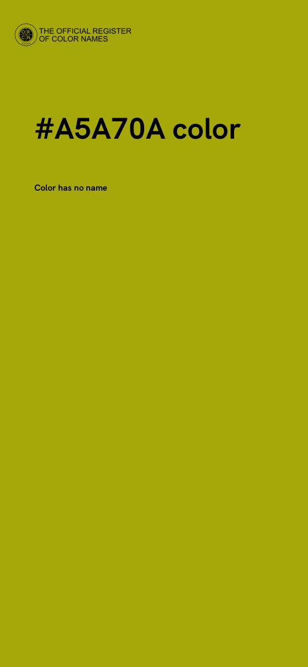 #A5A70A color image