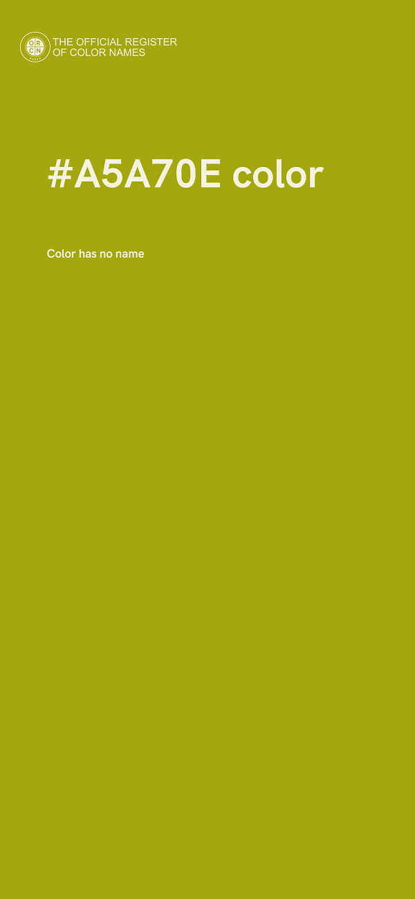 #A5A70E color image