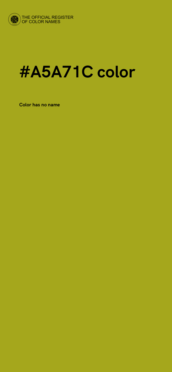 #A5A71C color image