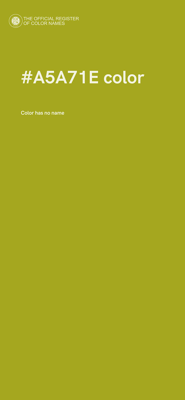 #A5A71E color image