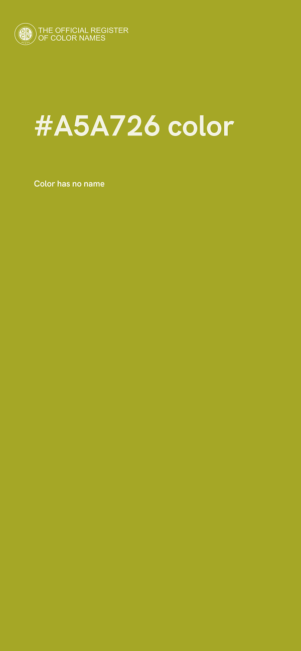 #A5A726 color image
