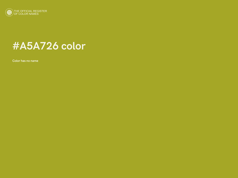 #A5A726 color image