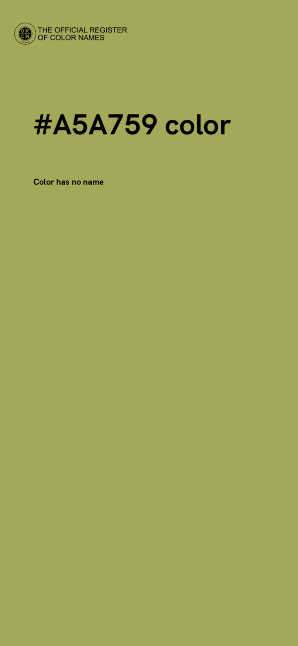 #A5A759 color image