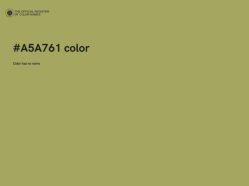 #A5A761 color image