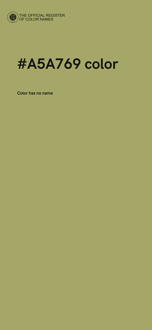 #A5A769 color image