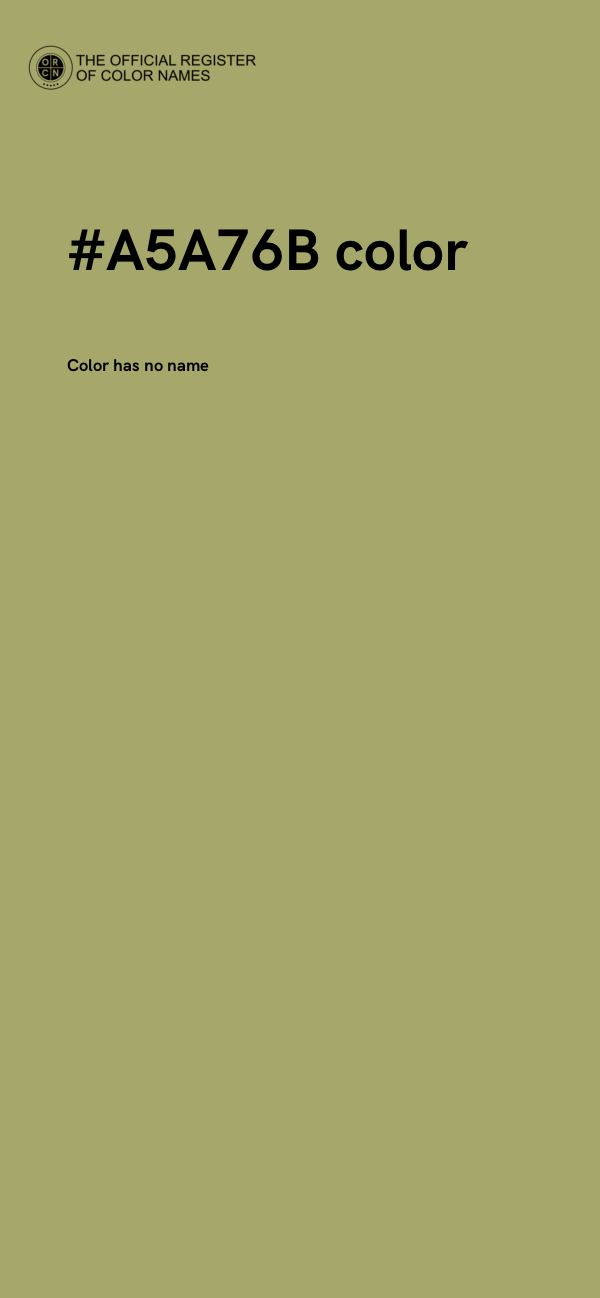 #A5A76B color image