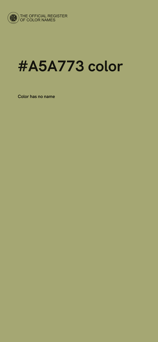 #A5A773 color image
