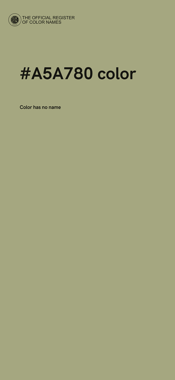 #A5A780 color image