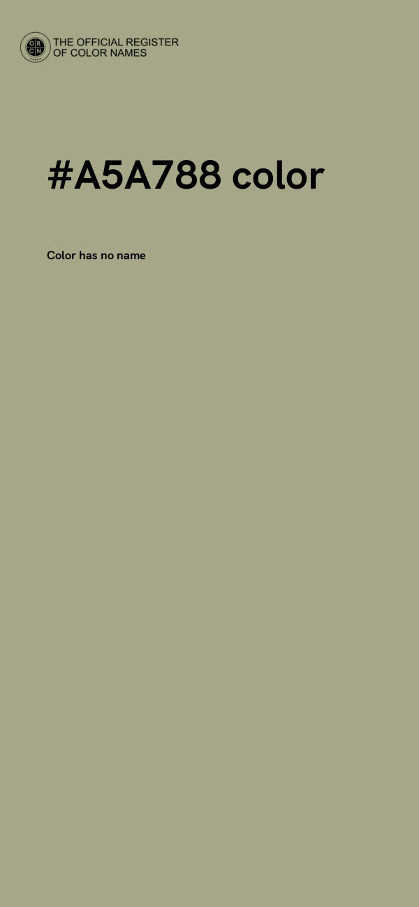 #A5A788 color image