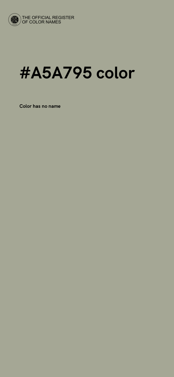 #A5A795 color image