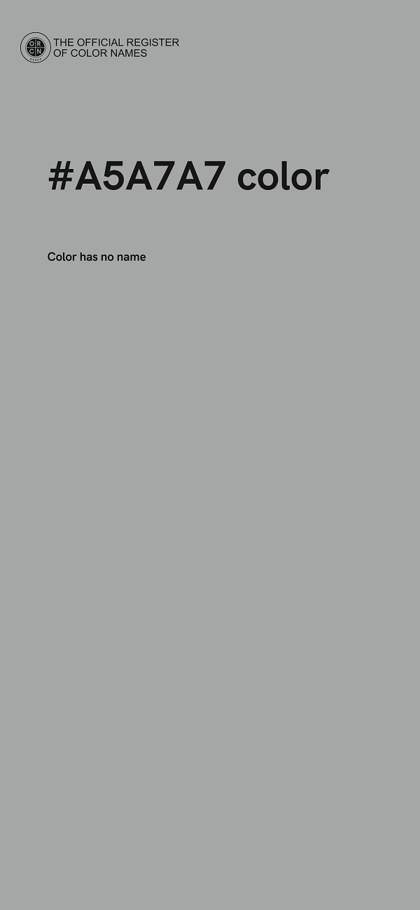 #A5A7A7 color image