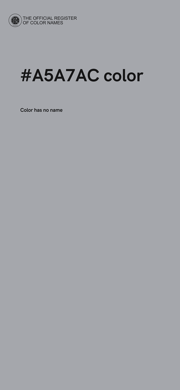 #A5A7AC color image