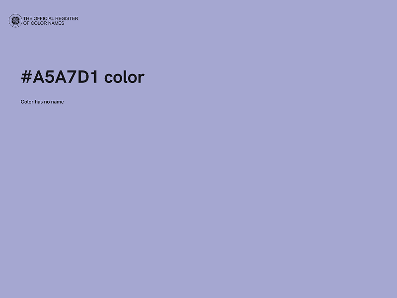 #A5A7D1 color image