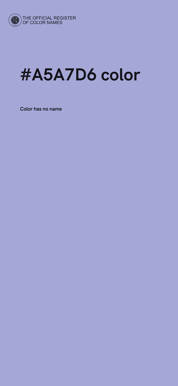 #A5A7D6 color image