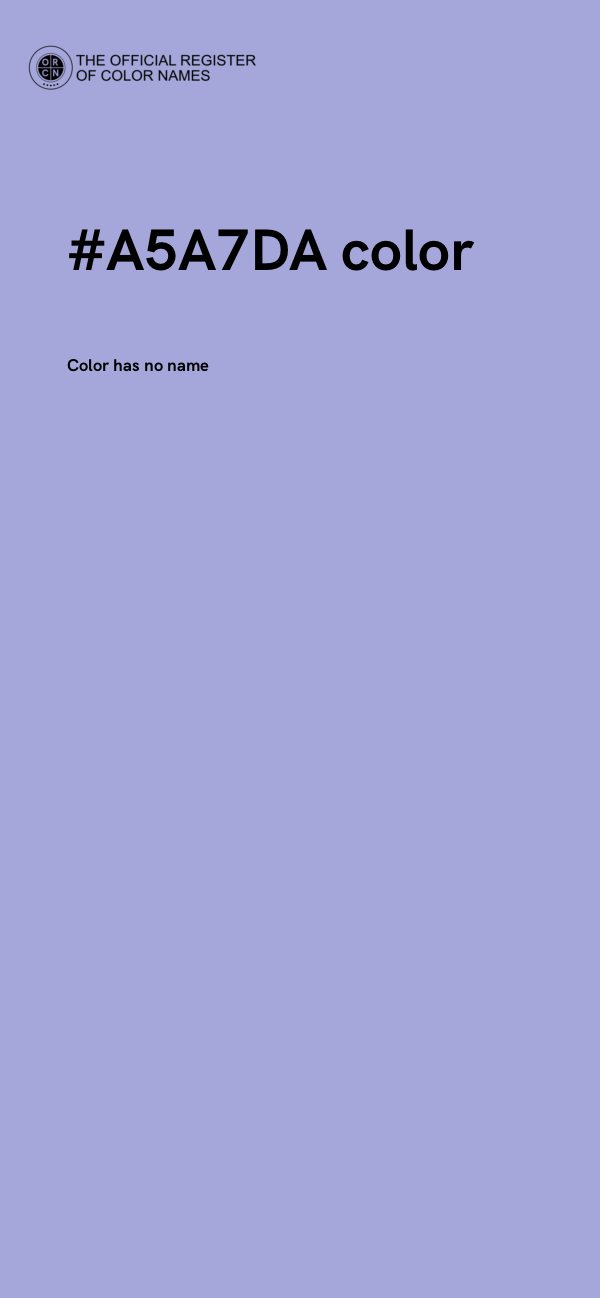 #A5A7DA color image