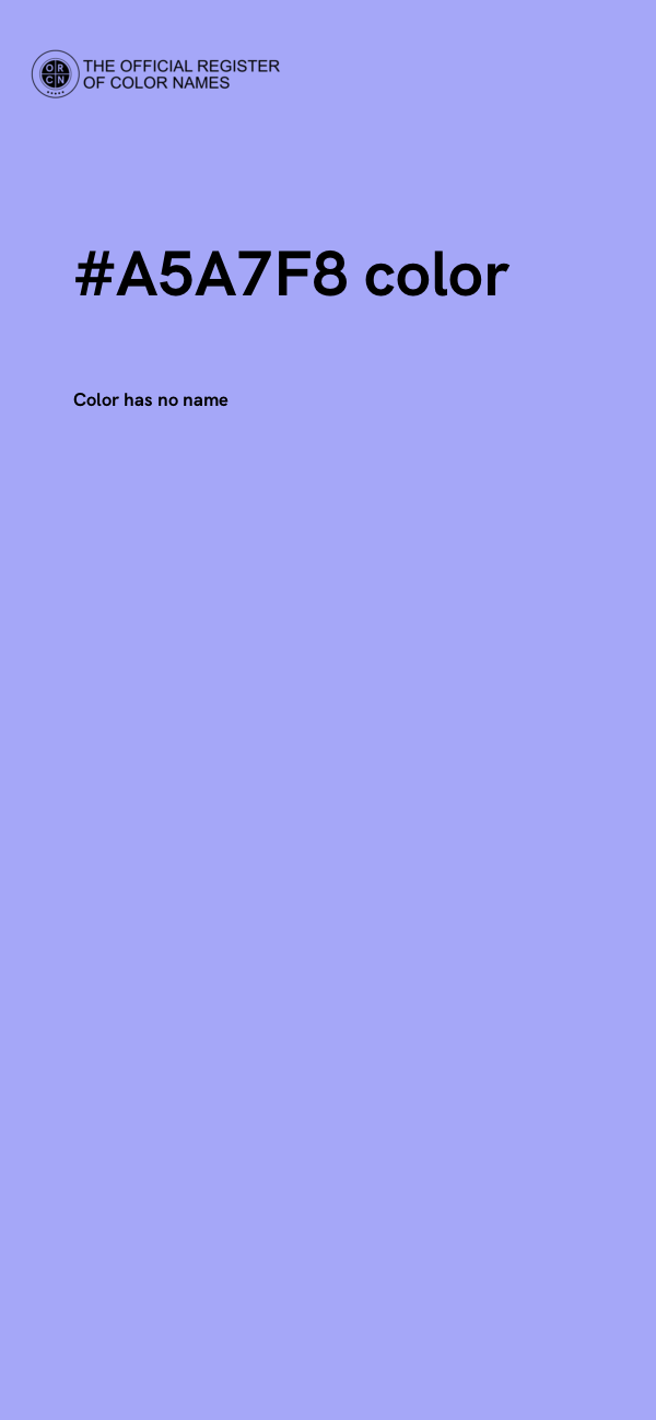 #A5A7F8 color image