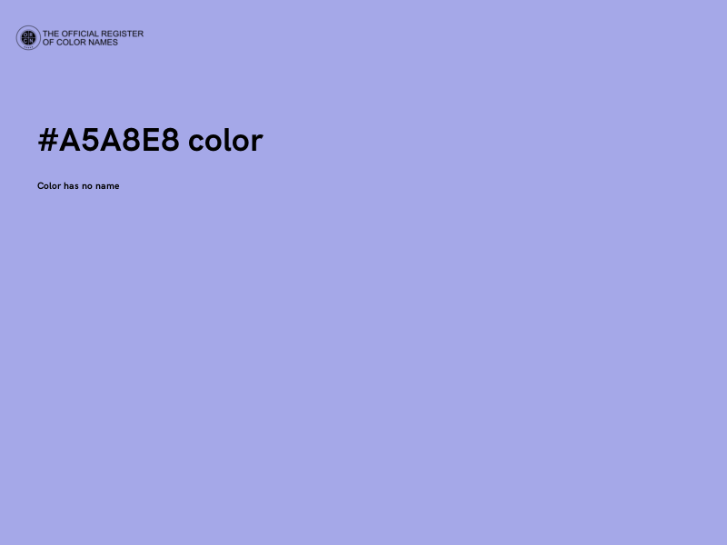#A5A8E8 color image