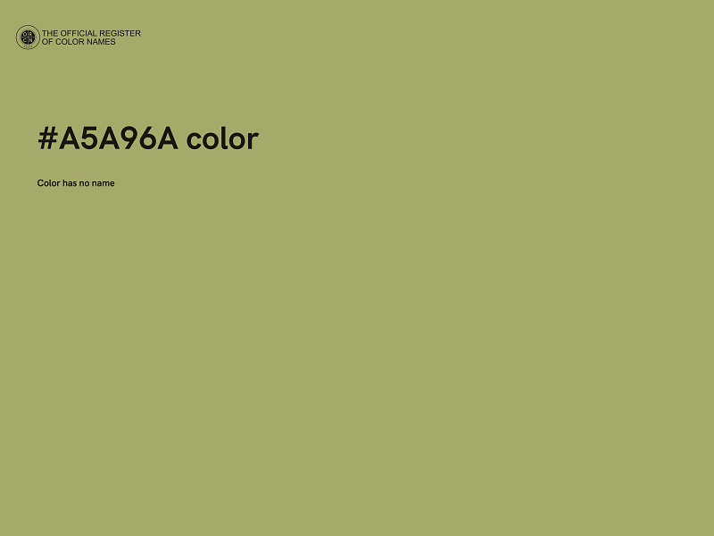 #A5A96A color image