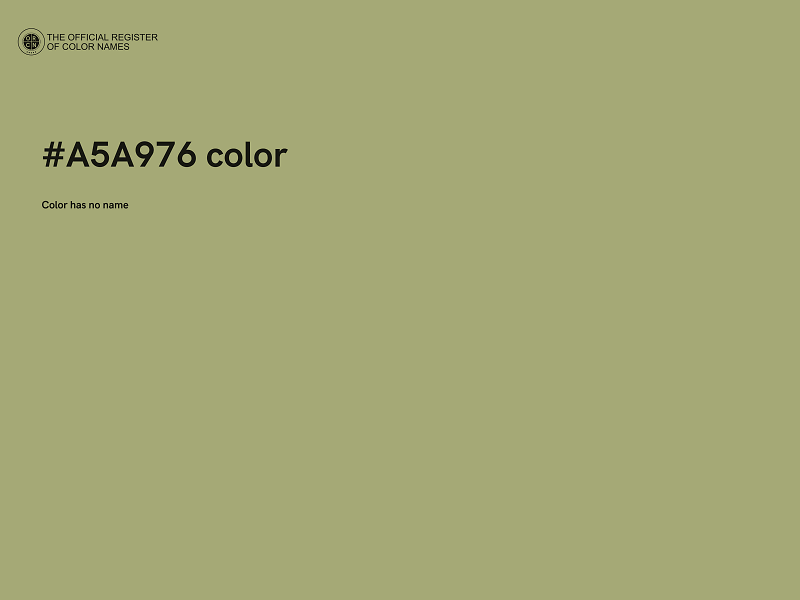 #A5A976 color image