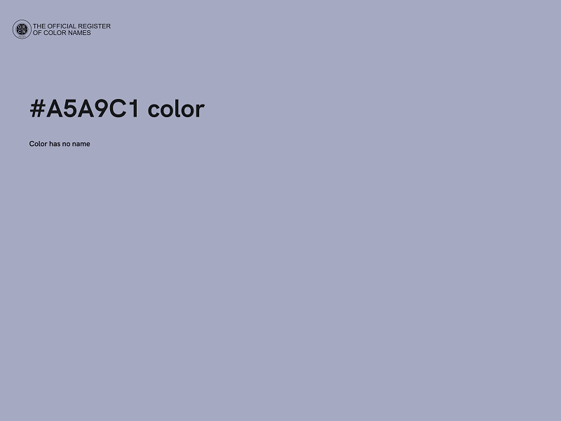 #A5A9C1 color image