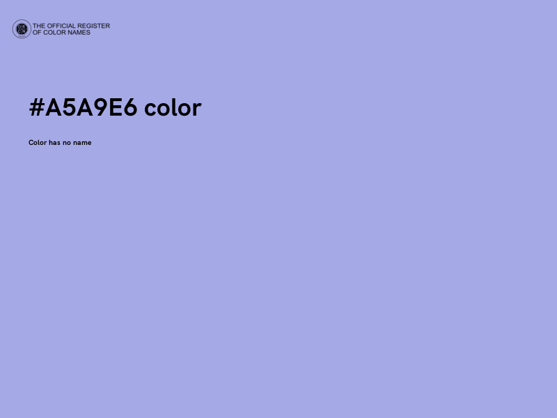 #A5A9E6 color image