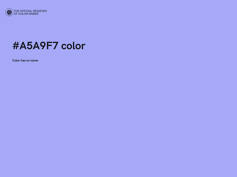 #A5A9F7 color image