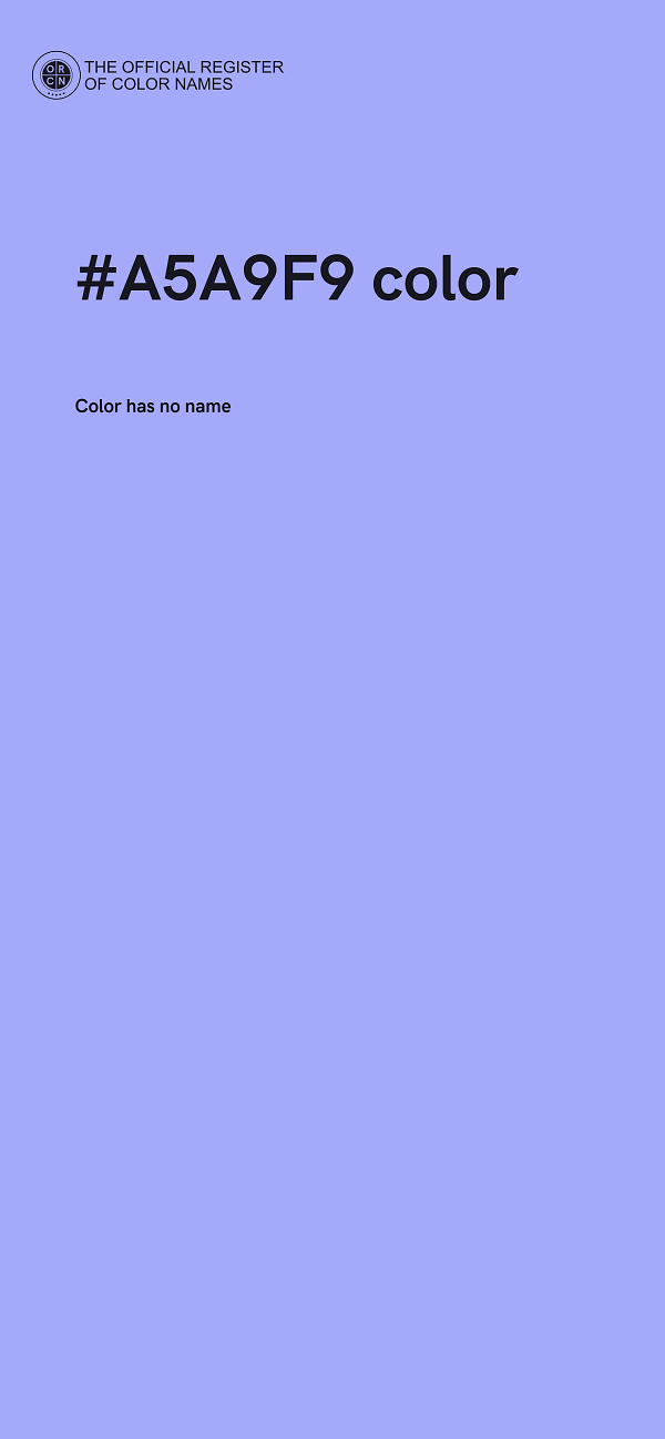 #A5A9F9 color image