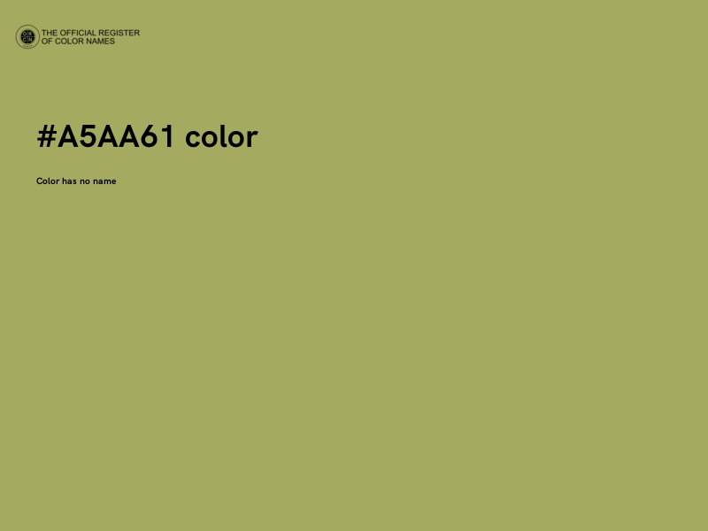 #A5AA61 color image