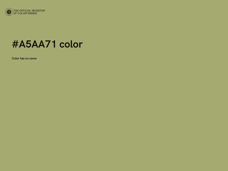 #A5AA71 color image