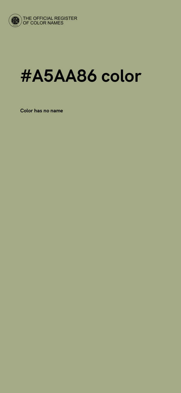 #A5AA86 color image