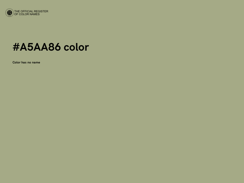 #A5AA86 color image