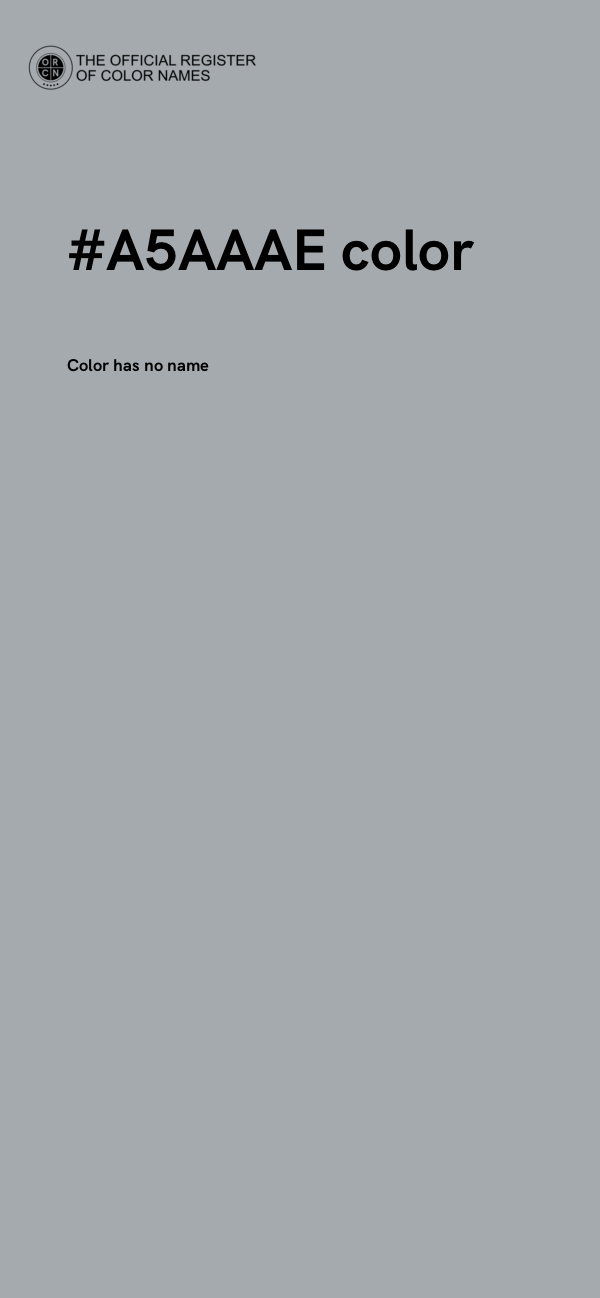 #A5AAAE color image
