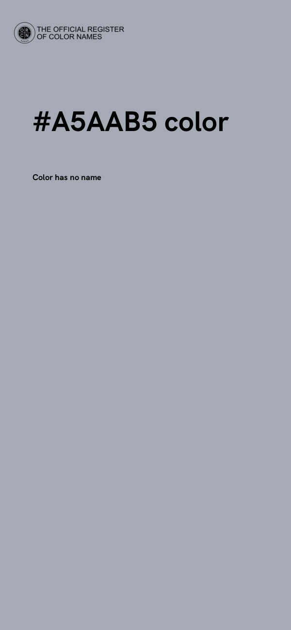 #A5AAB5 color image