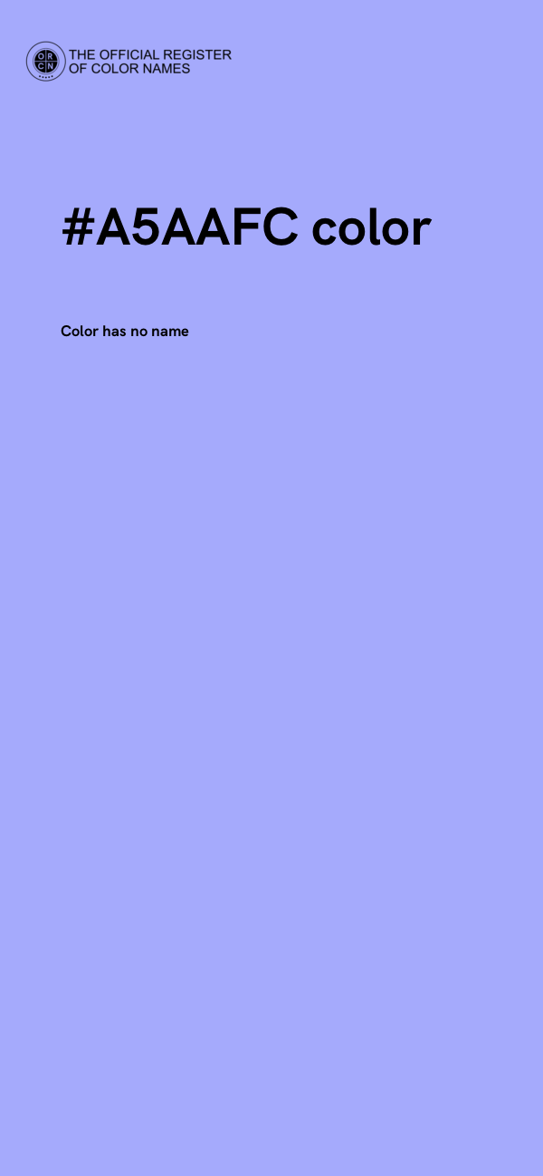 #A5AAFC color image