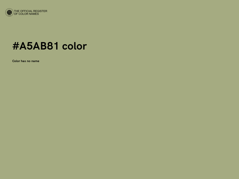#A5AB81 color image