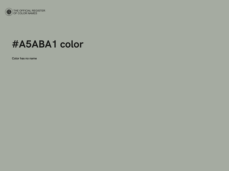 #A5ABA1 color image