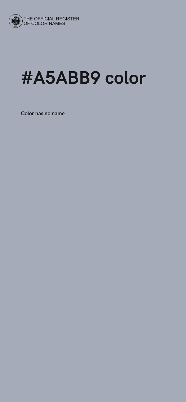 #A5ABB9 color image