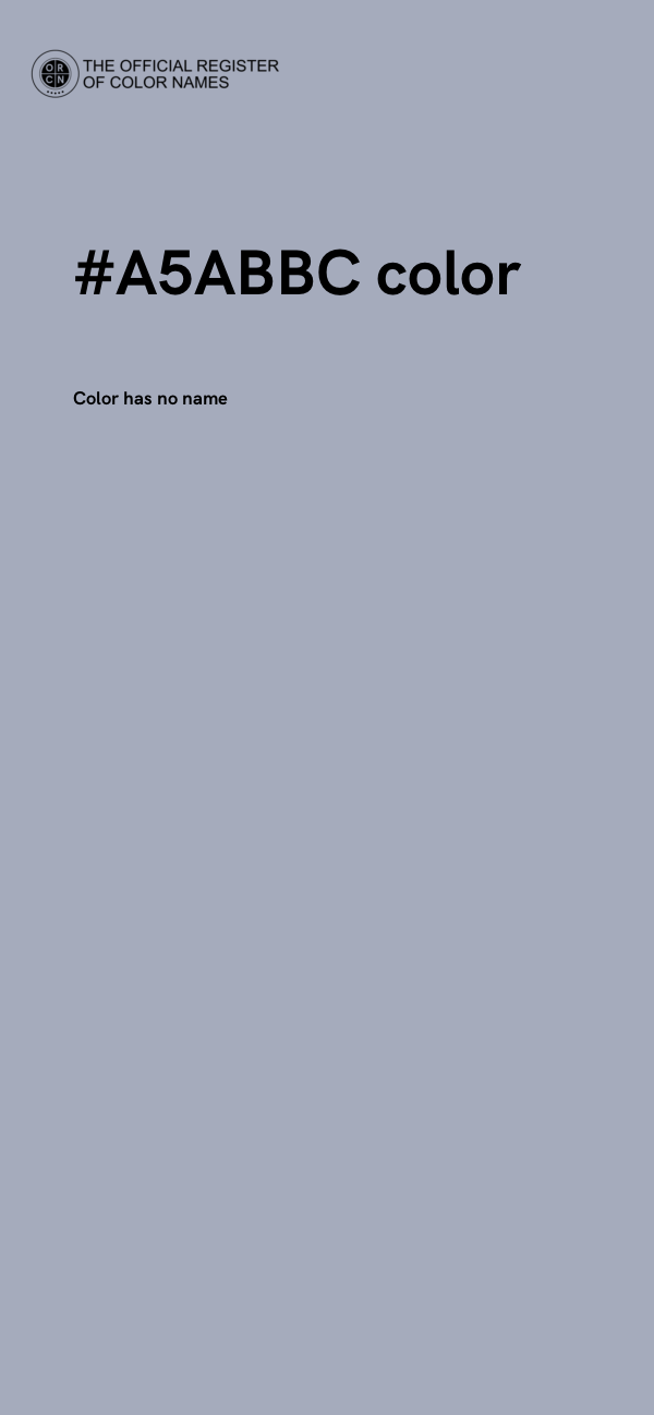 #A5ABBC color image