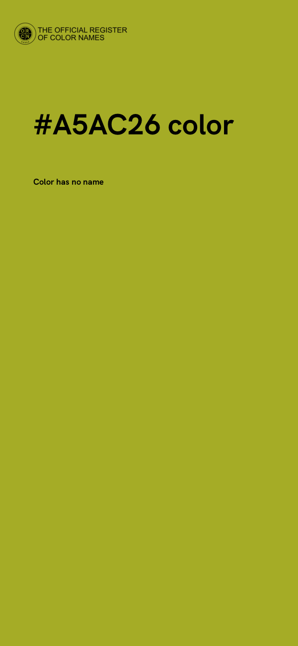 #A5AC26 color image
