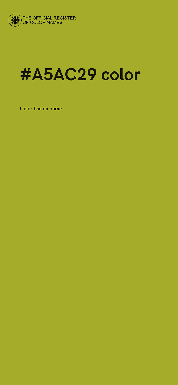 #A5AC29 color image