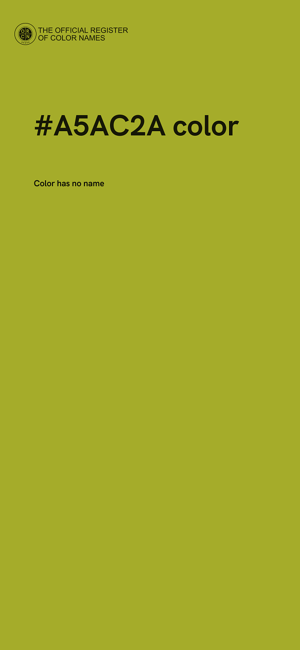 #A5AC2A color image