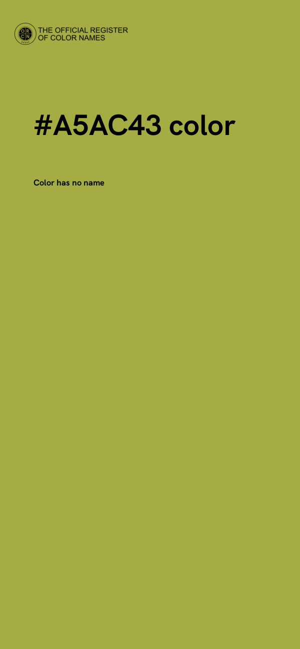 #A5AC43 color image