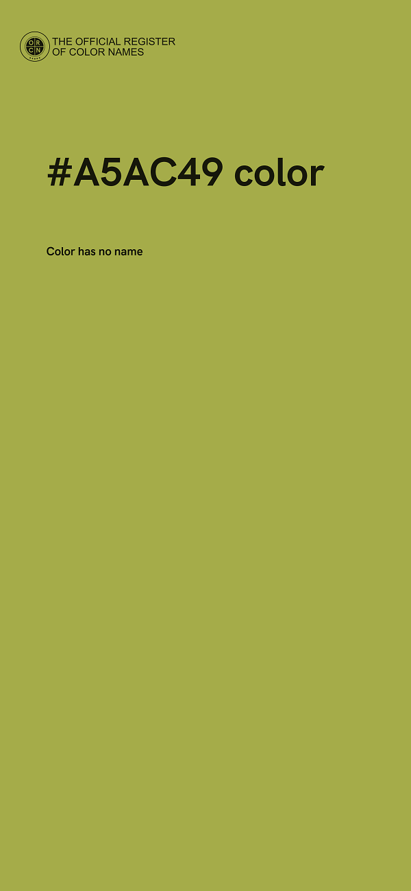 #A5AC49 color image